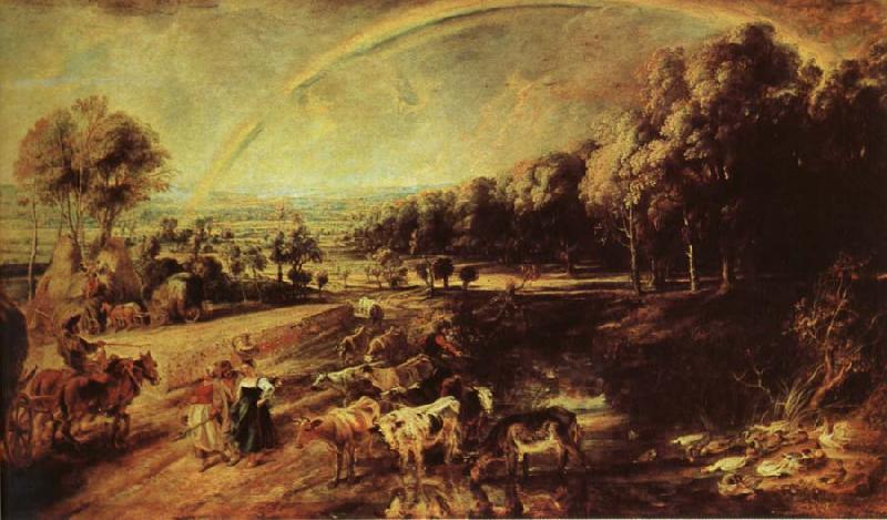 Peter Paul Rubens Rainbow Landscape oil painting image